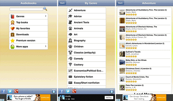 best free audio books apps for iPhone