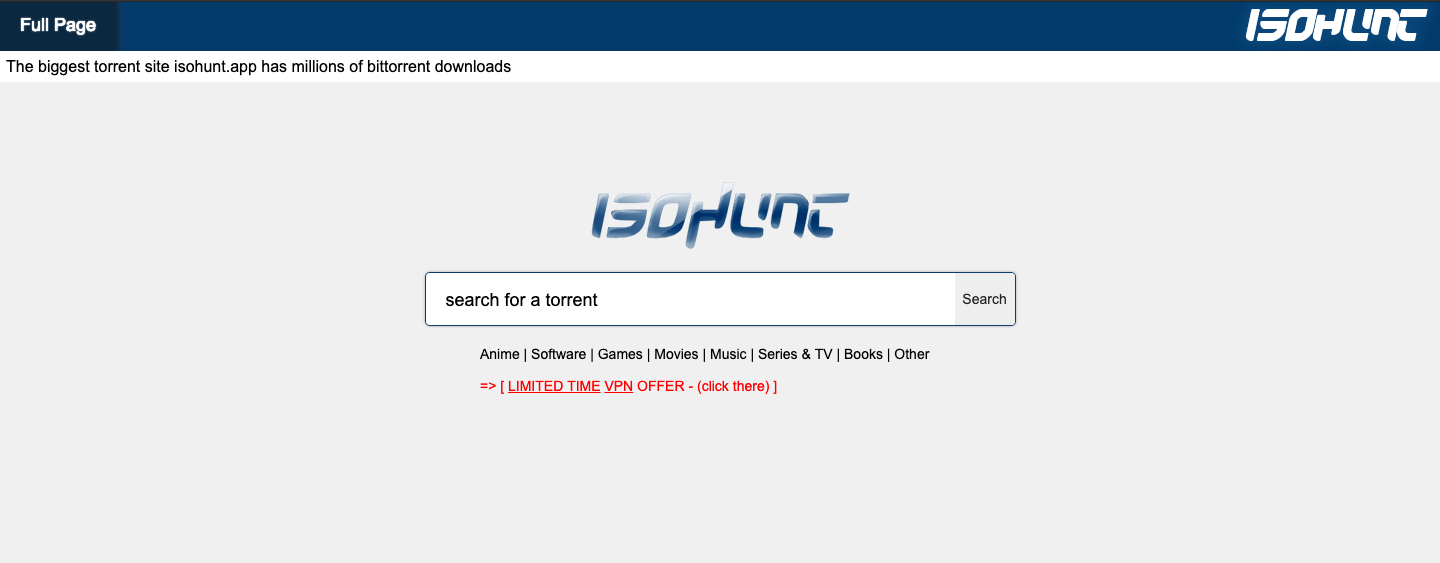 isoHunt Proxy