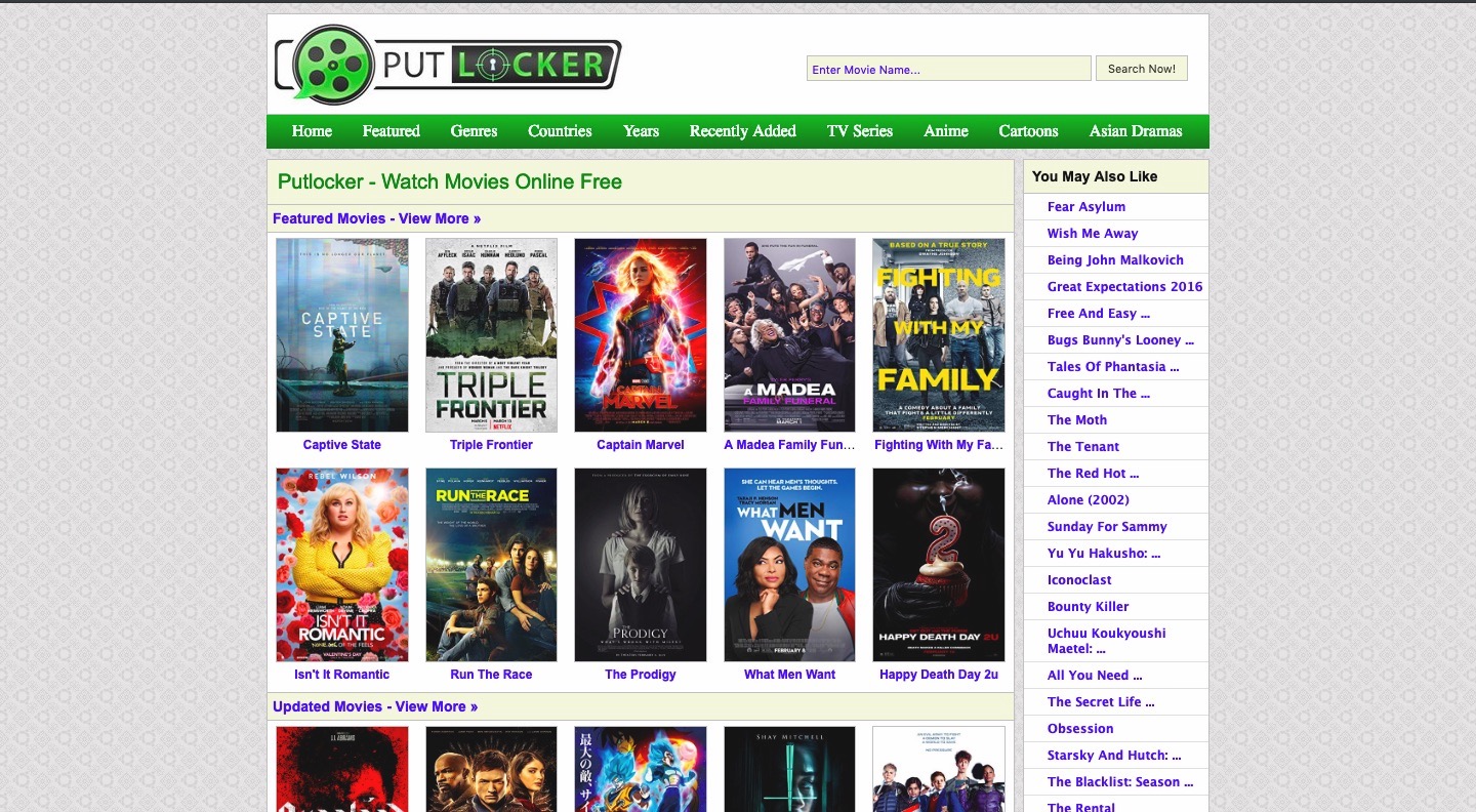 Putlocker new movies hot sale