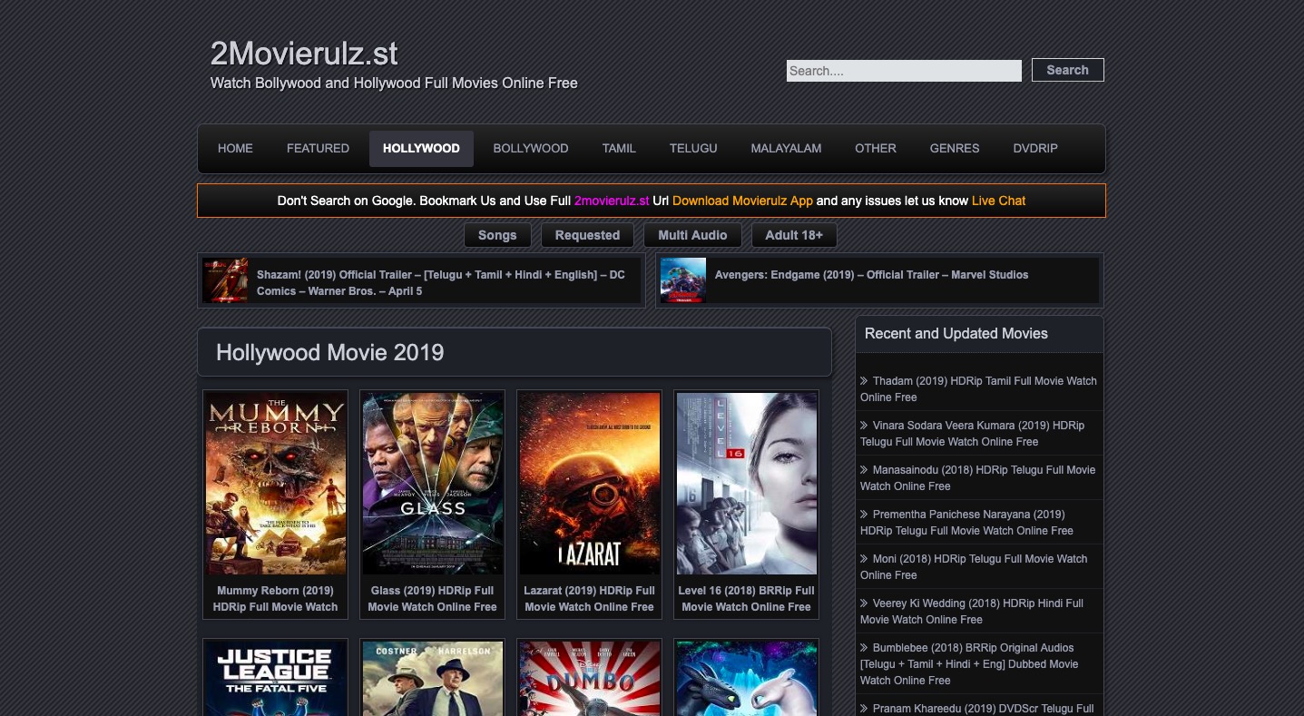 Movierulz website list hot sale