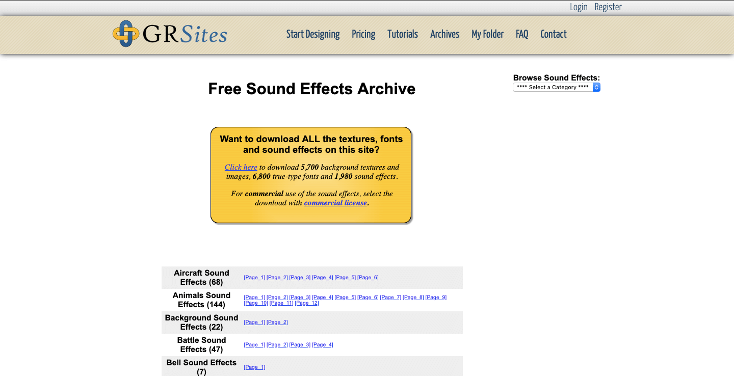 background sound effects free download