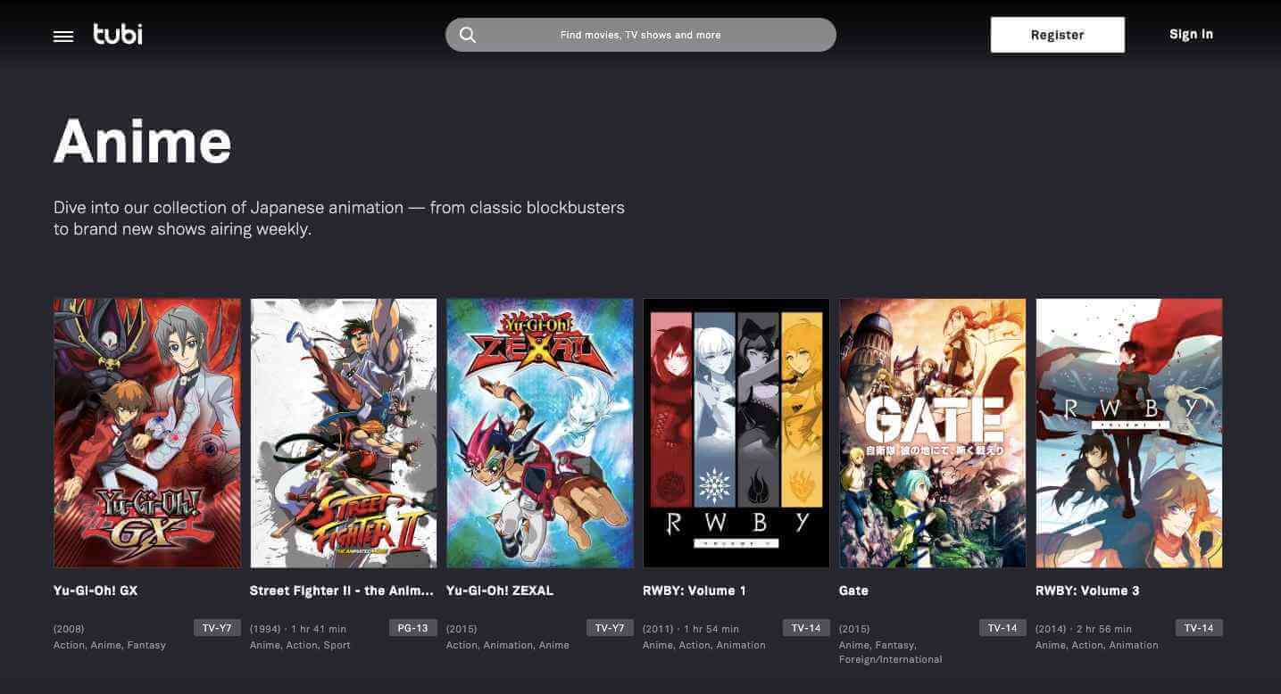 best free anime streaming sites