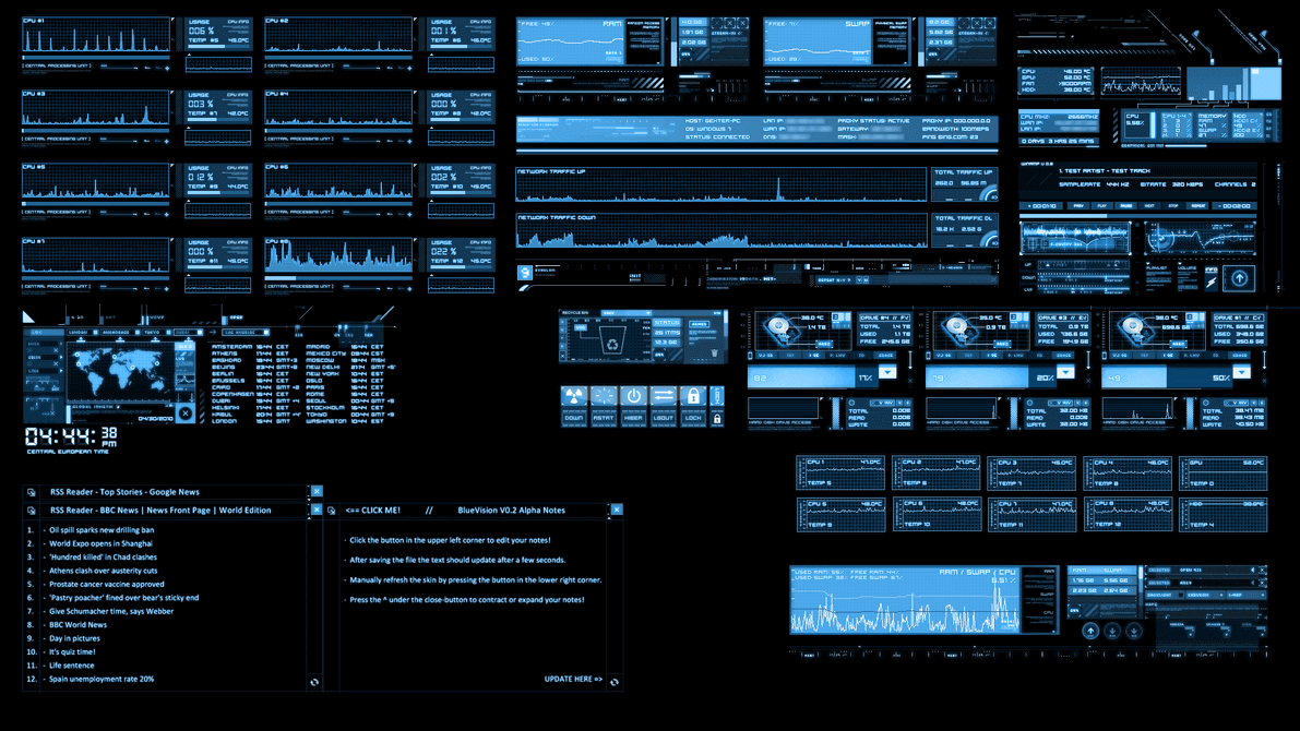 best rainmeter themes