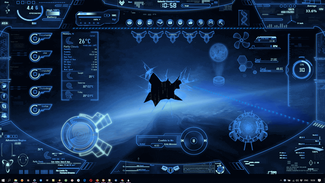 best rainmeter skins