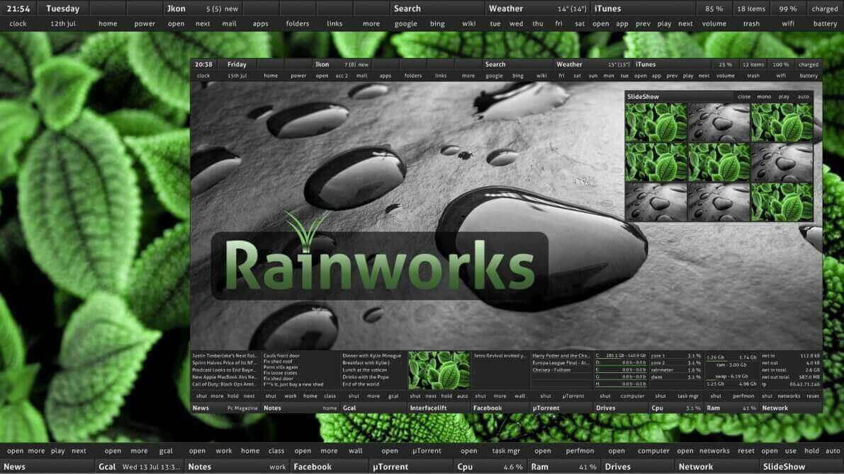 best rainmeter themes