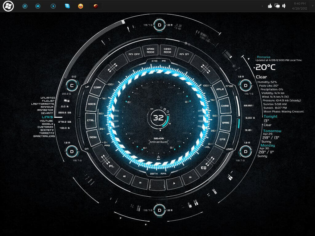 best rainmeter skins