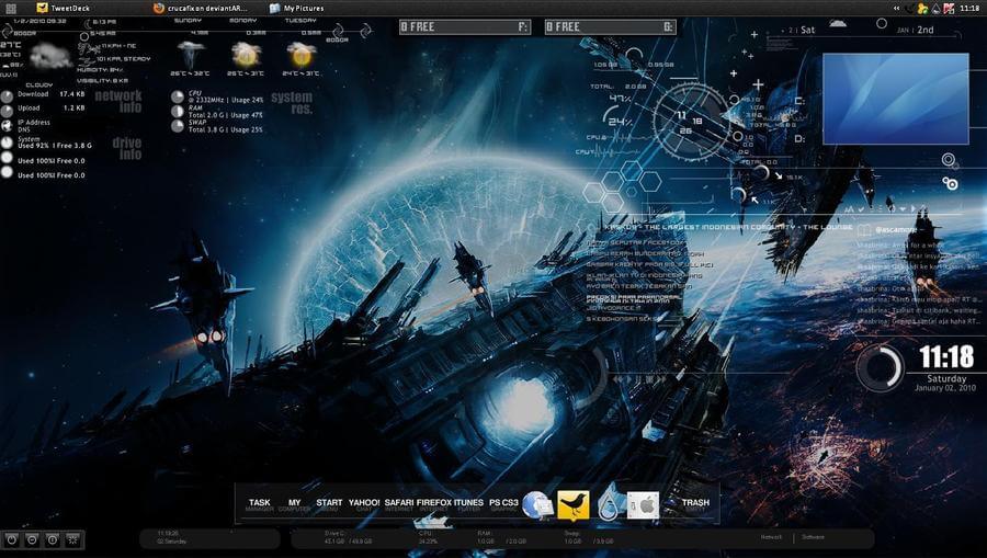 60 Best Rainmeter Skins Themes In 21 With Download Links